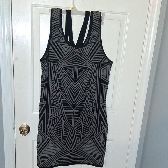 torrid Dresses & Skirts - Torrid Double Strap Geo Patterned Mini Sweater Dress